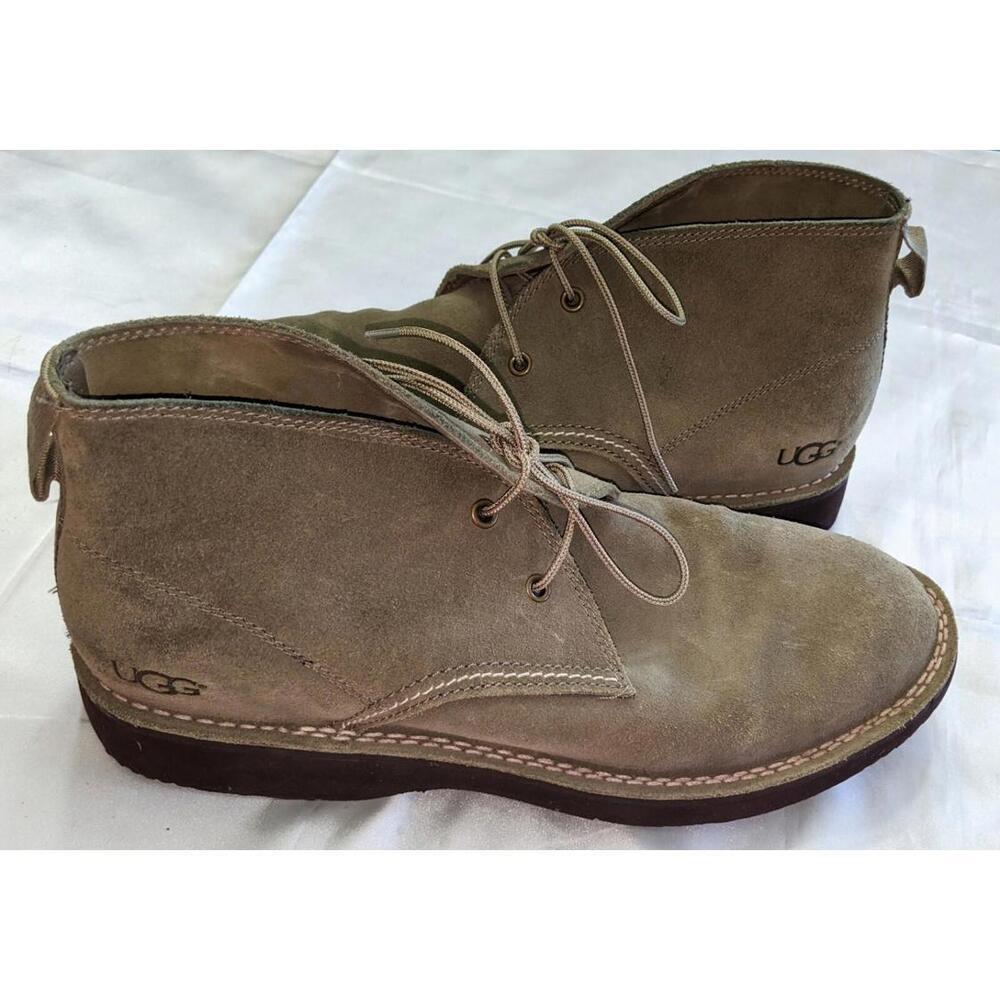 UGG Men's Camino Chukka Boots Olive Suede Size 12 1097011 EUC